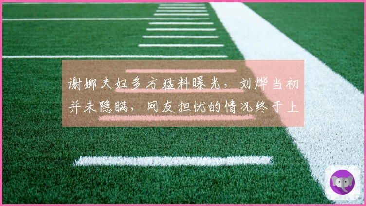 谢娜夫妇多方猛料曝光，刘烨当初并未隐瞒，网友担忧的情况终于上演